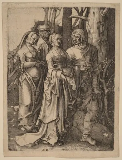 The Two Couples in the Forest
