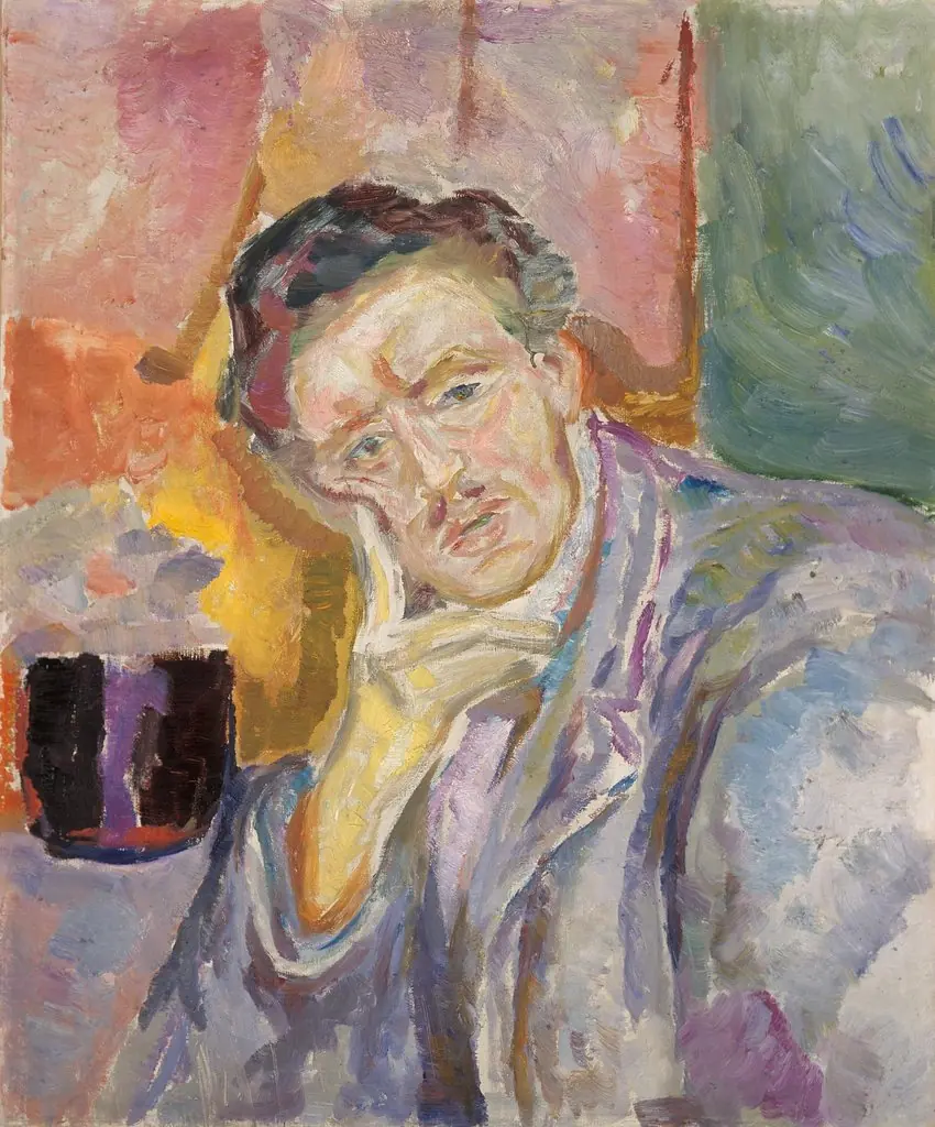 Self-Portrait with Hand under Cheek