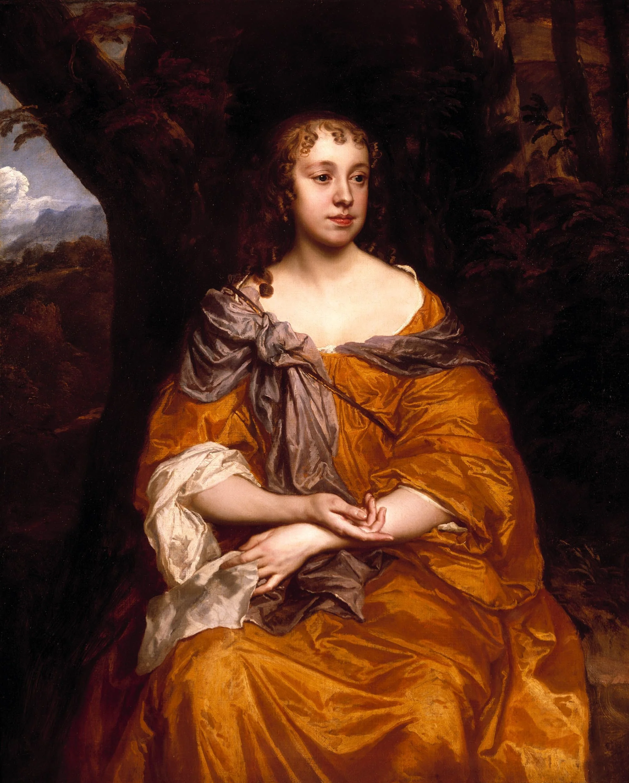 Porträt der Miss Wharton, by Peter Lely, oil, 1660