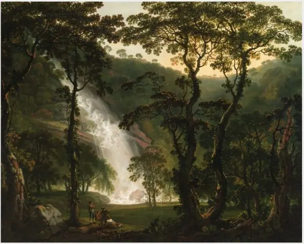 View of Powerscourt Waterfall