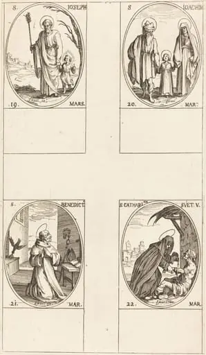 St. Joseph; St. Joachim;  St. Benedict, Abbot; St. Catharine of Sweden
