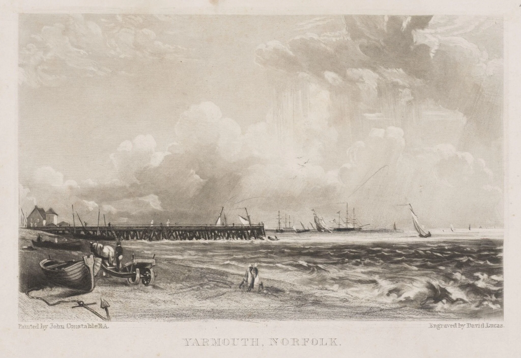 YARMOUTH, NORFOLK, by John Constable, 1850