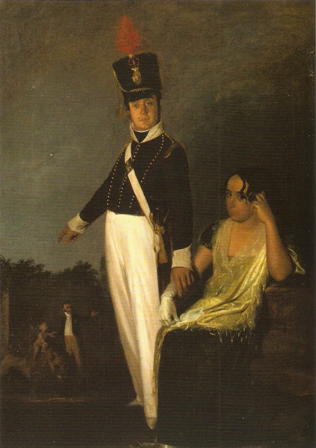 João Baptista Verde e Mariana Benedita, by Domingos Sequeira, oil, 1809