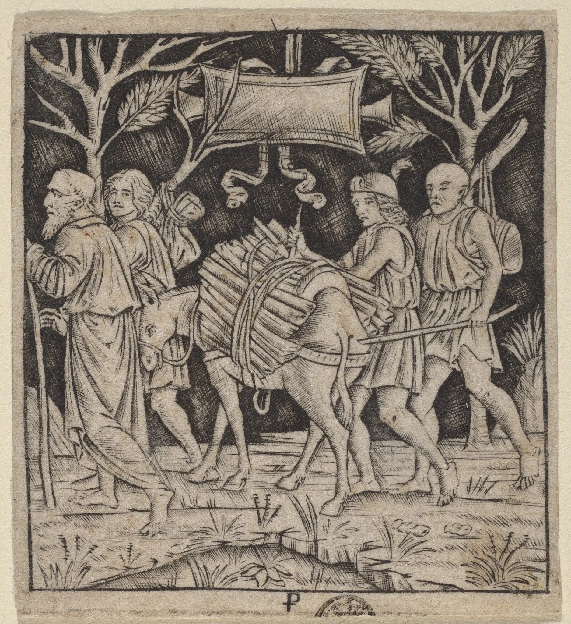 Abraham and Isaac on Their Way to Mount Moriah, by Peregrino da Cesena, 1500