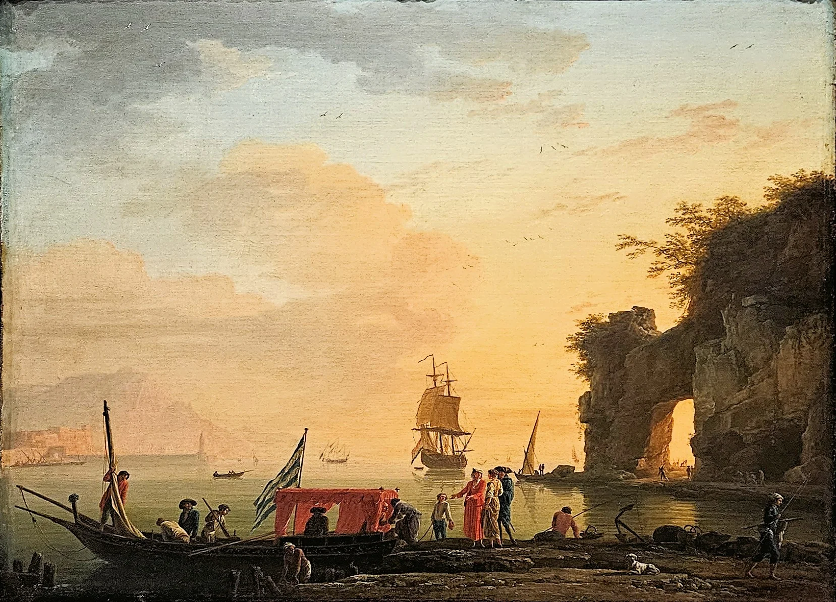 Bay of Naples, by Claude-Joseph Vernet, oil, 1762