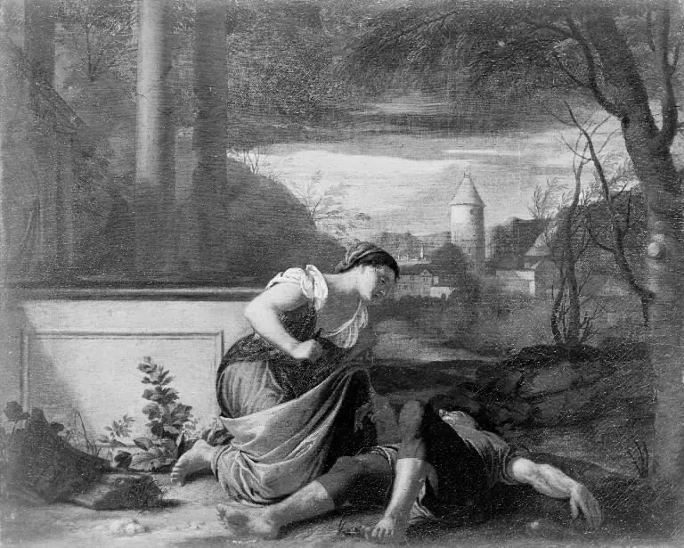 Thisbe's Suicide by the Body Pyramus