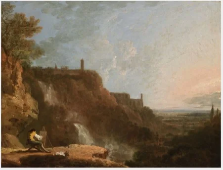 The Palace of Mycenas, Tivoli, and Distant View of Rome
