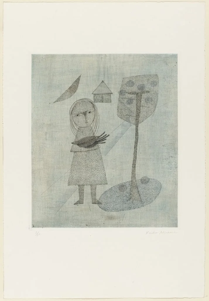 Untitled, by Keiko Minami, ink, 1956