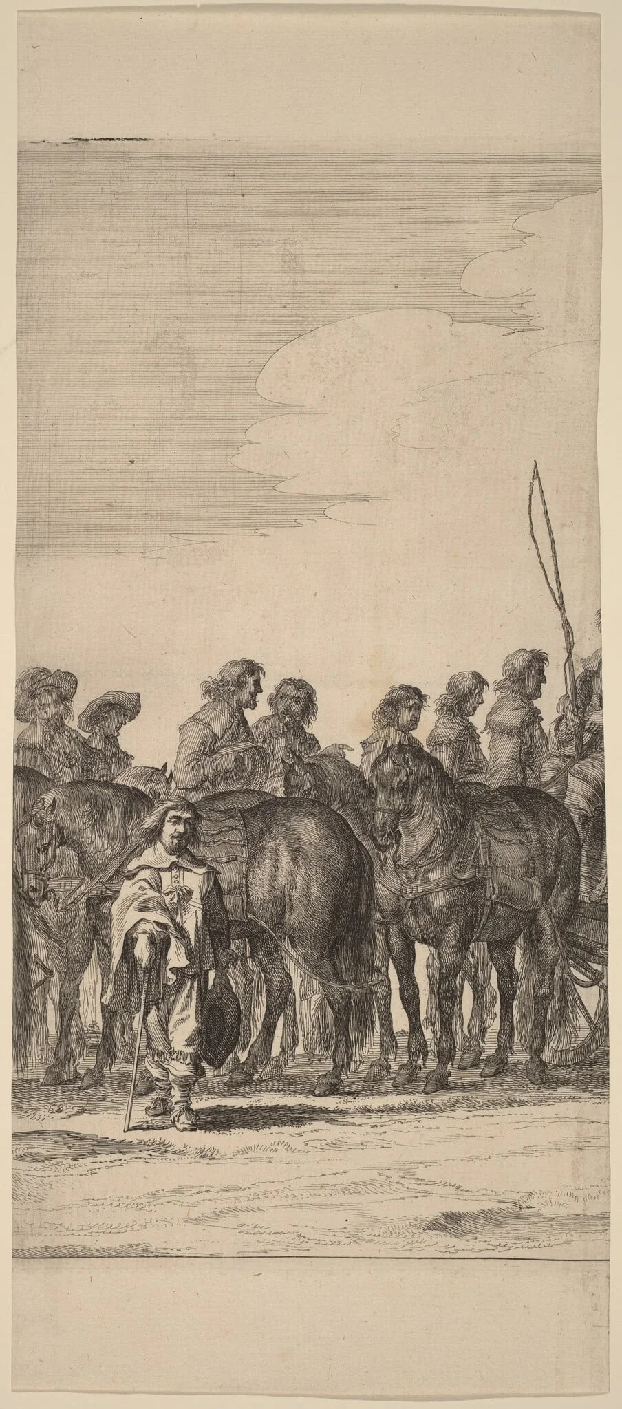 Entry of Marie de Medici into Amsterdam [plate 5 of 6], by Pieter Nolpe, ink, 1638
