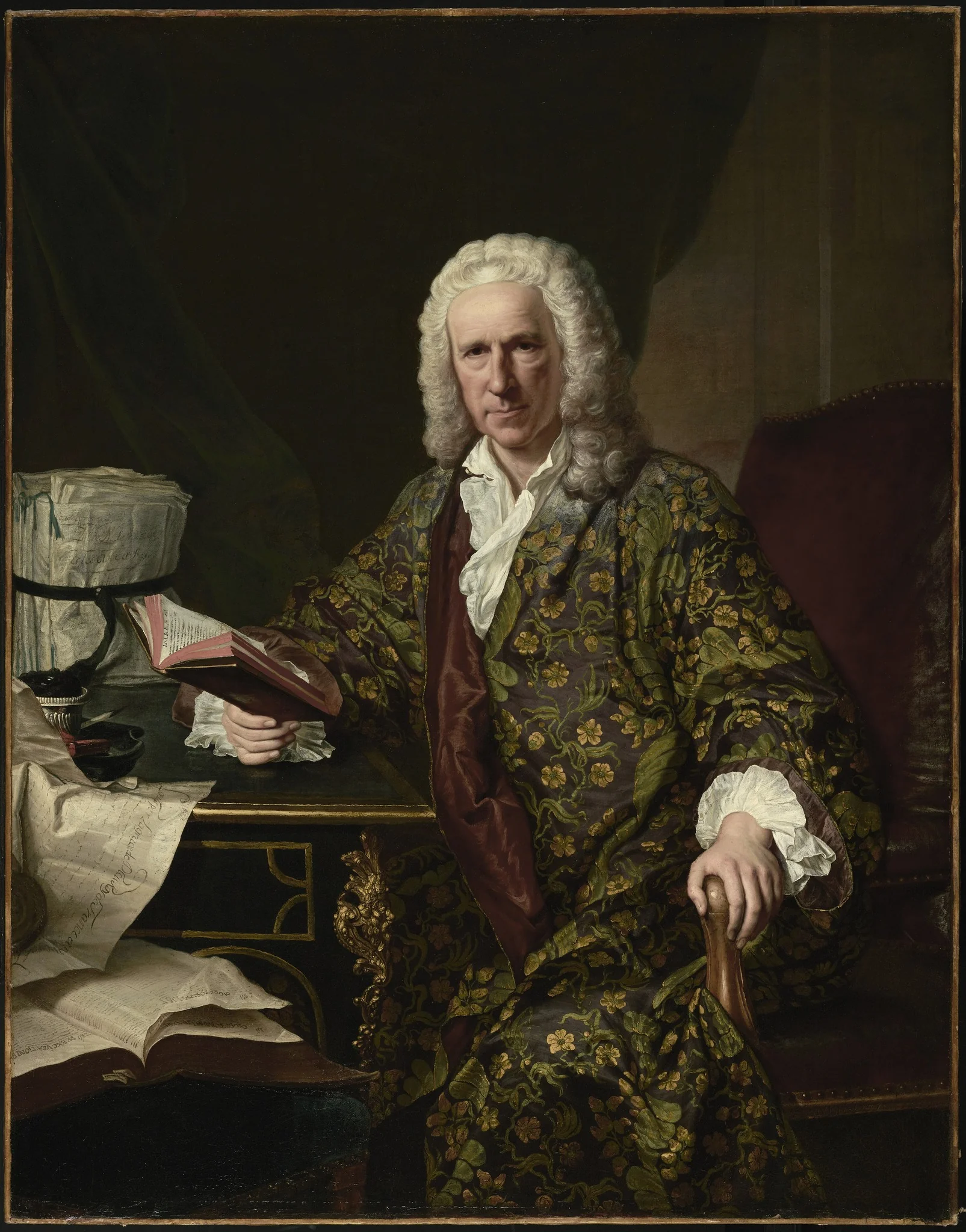 Portrait of Marc de Villiers, by Joseph Aved, oil, 1747