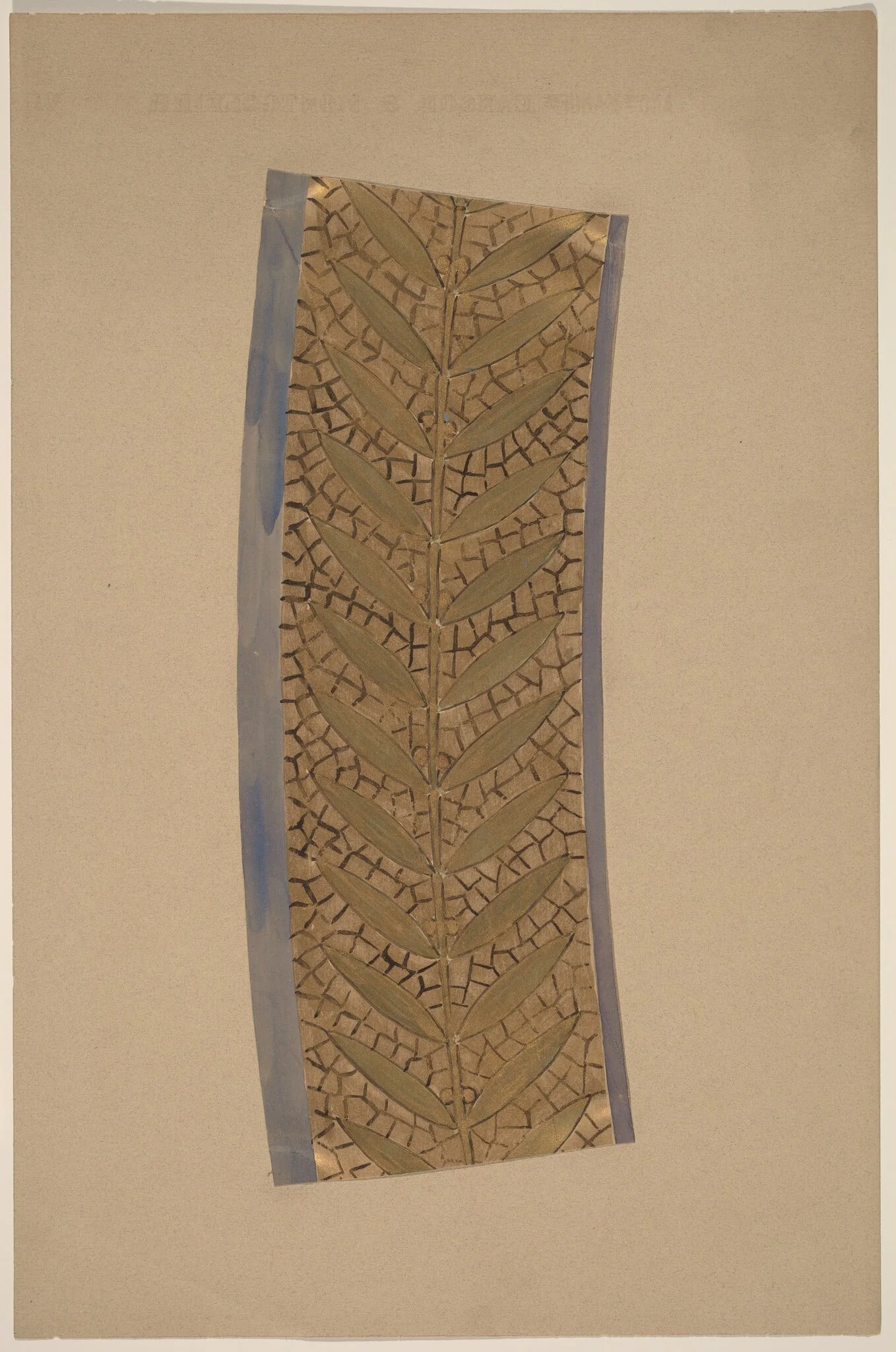 Study for a Border Design, by Charles Sprague Pearce, ink, 1894