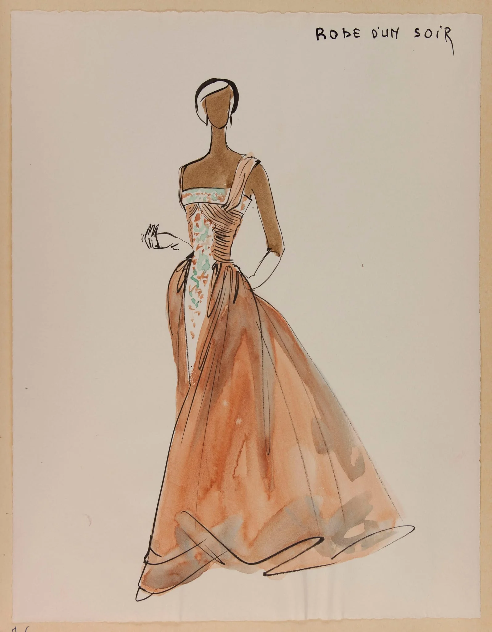 Robe d'un soir, by Marie-Louise Carven, 1956