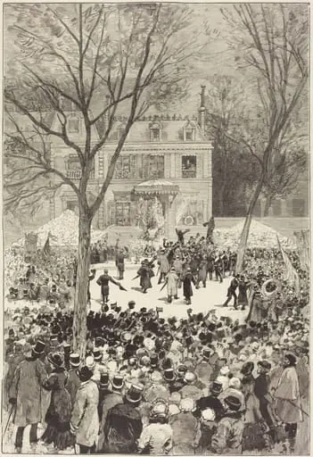 Manifestation populaire du 27 Février pour fêter le 80 année de Victor Hugo