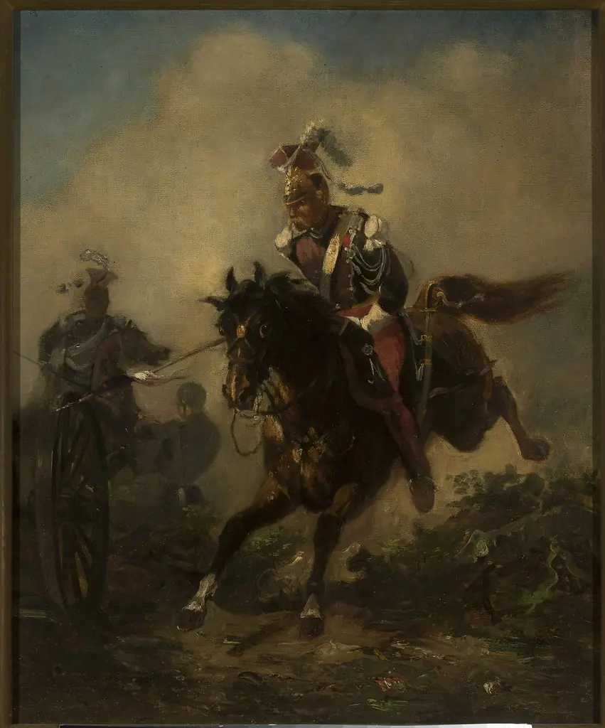 Light cavalryman charging