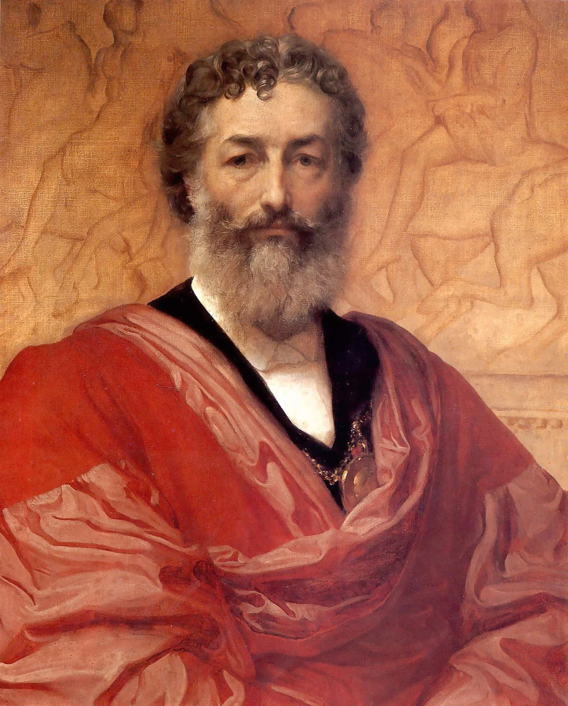 Self-portrait, by Frederic Leighton, oil, 1890
