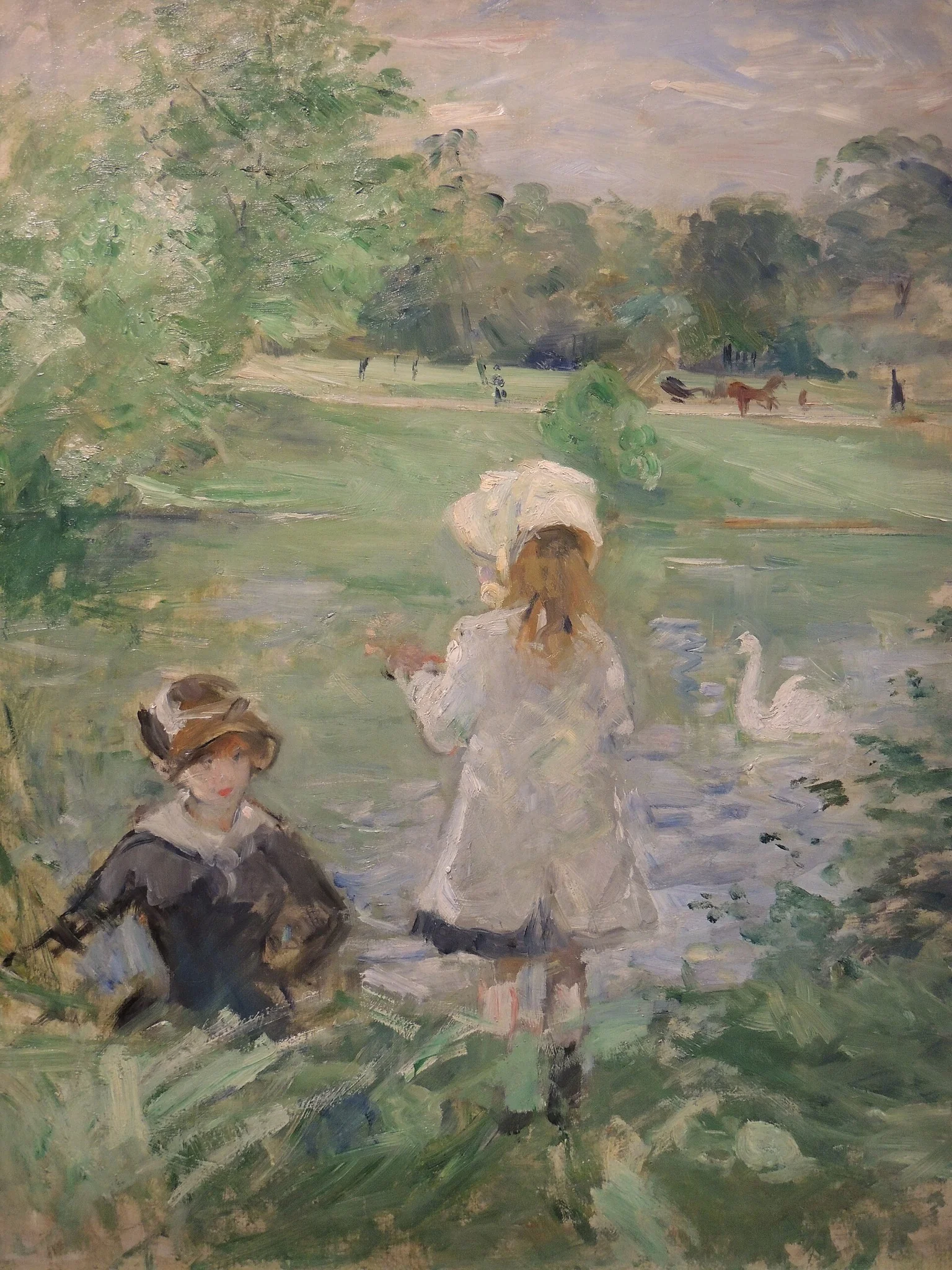 On the edge of the lake