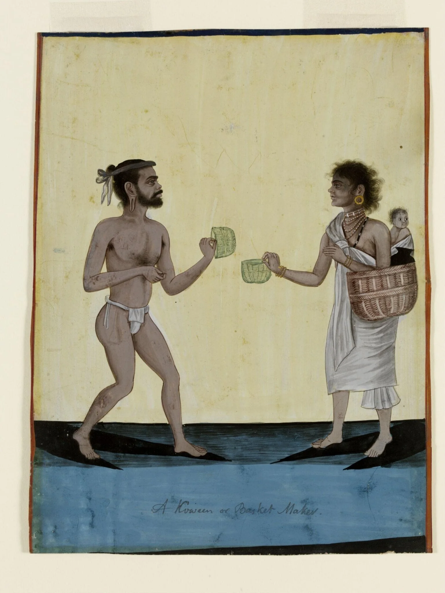 Basket-makers, by Unknown, paint, 1790
