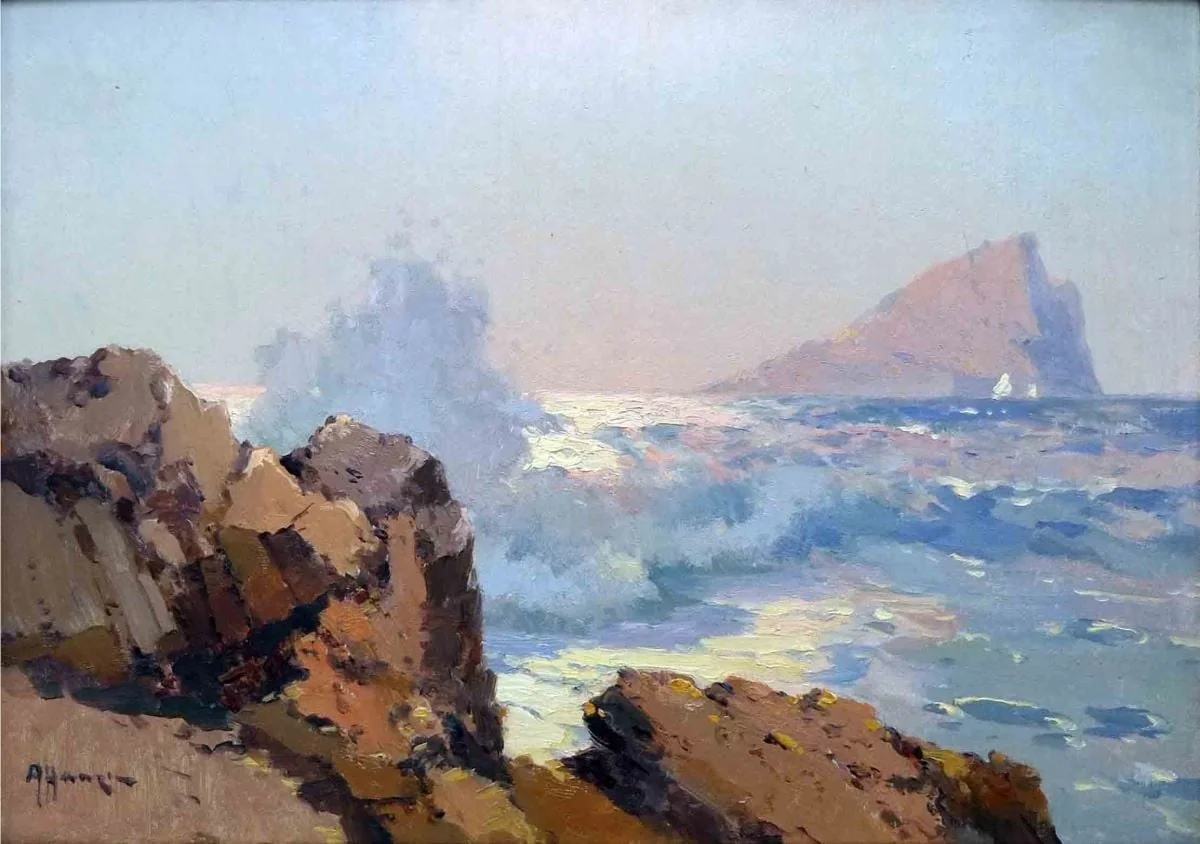 Peisaj marin, by Alexei Vasilievici Hanzen, unspecified