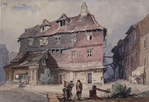 Street with old houses