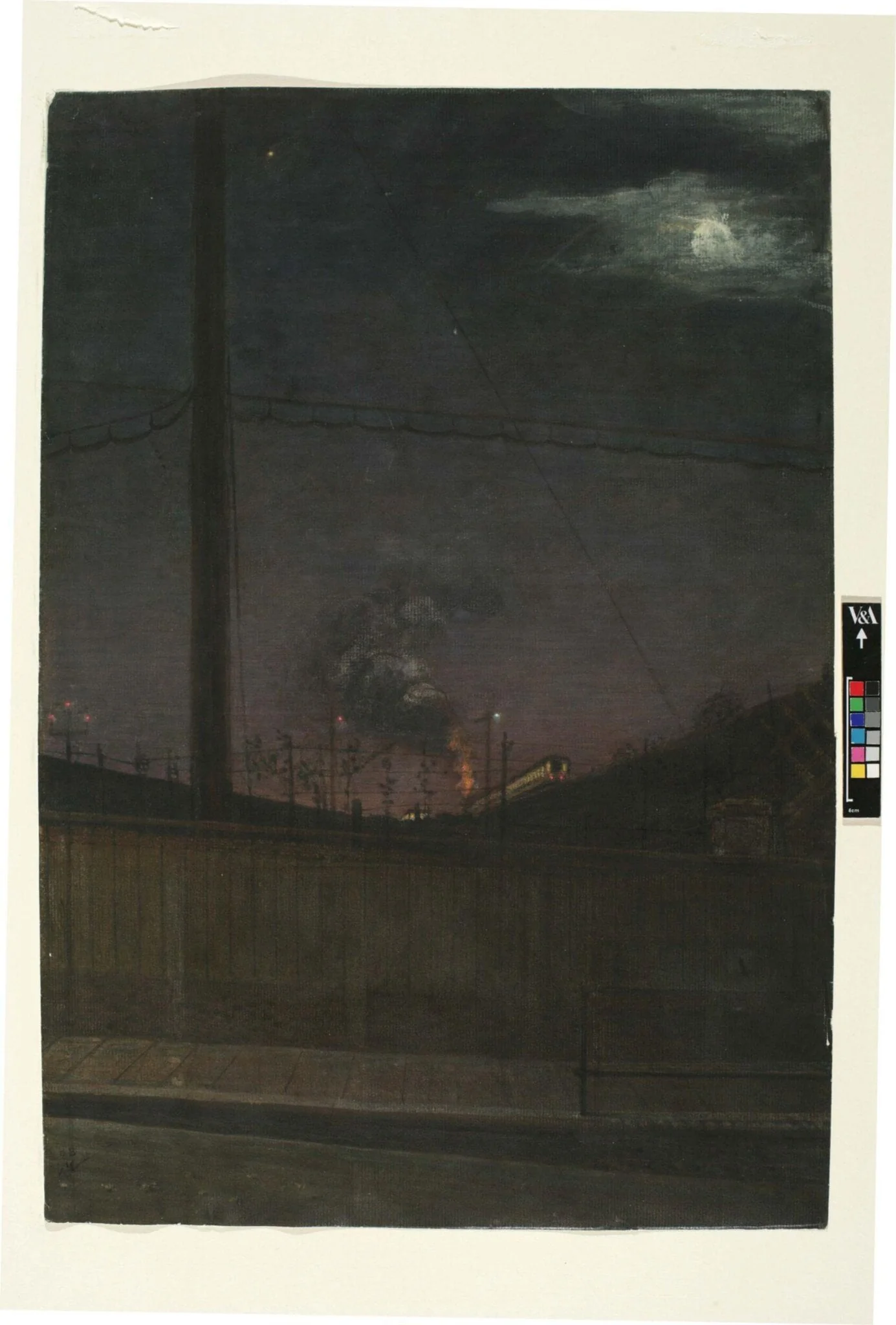 The Junction: Near Hammersmith, by Matthew Webb, watercolor, 1908