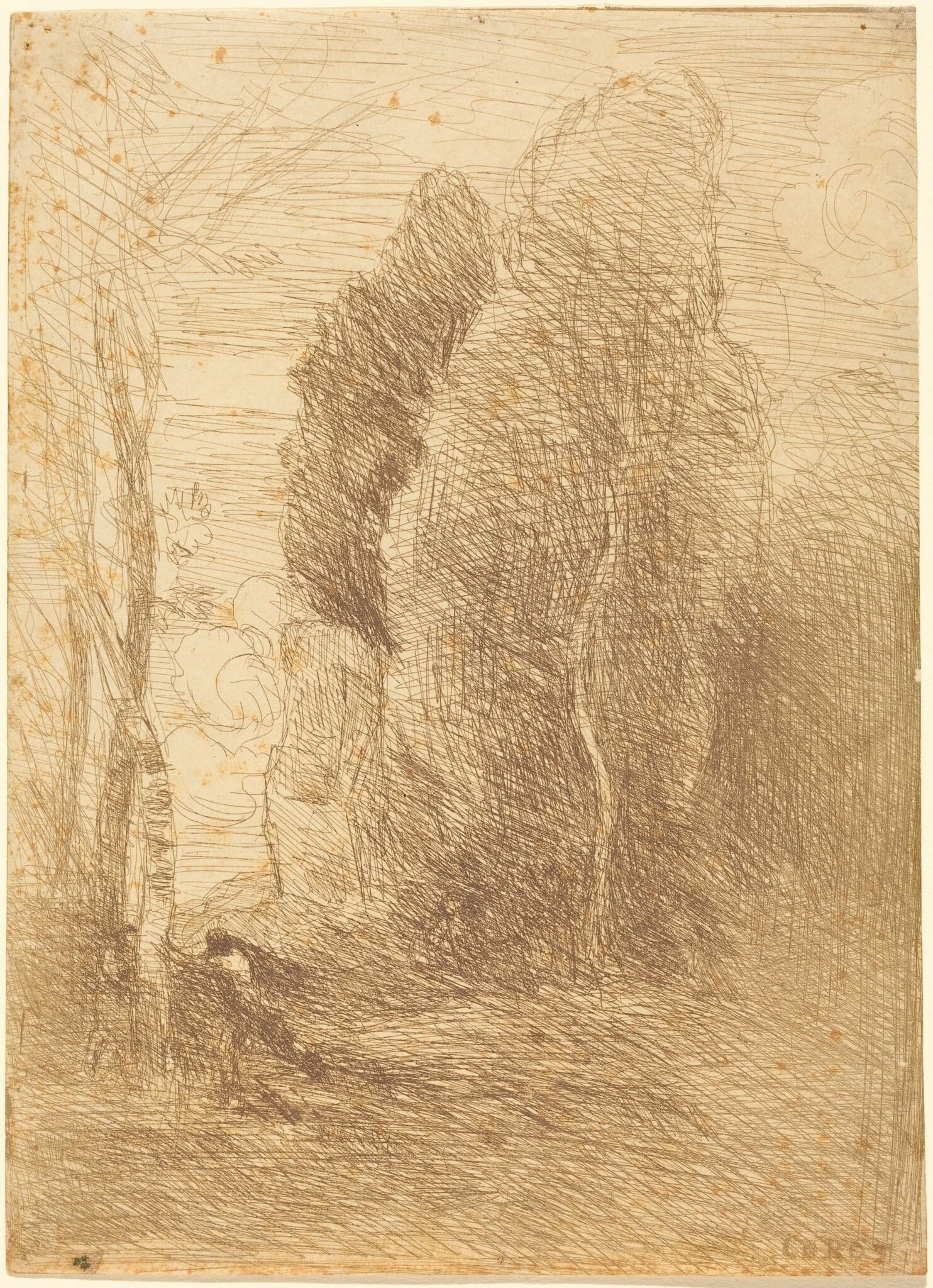 Hide-and-Seek (Cache-cache), by Jean Baptiste Camille Corot, 1858