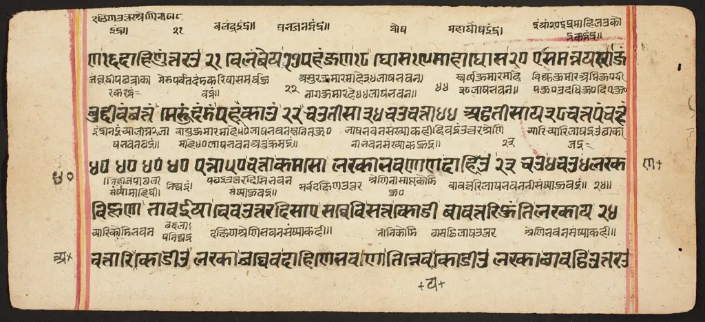 Tantric Manuscript "Sangrahani Sutra"