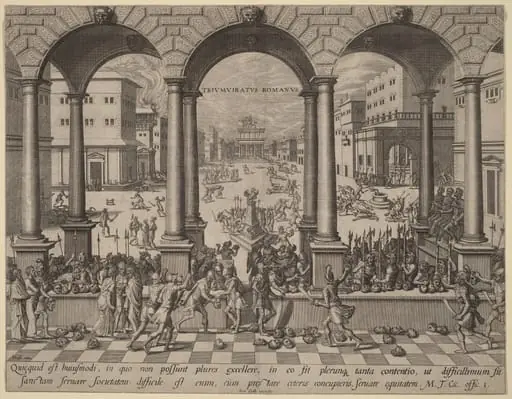 The Massacre under the Roman Triumvirate
