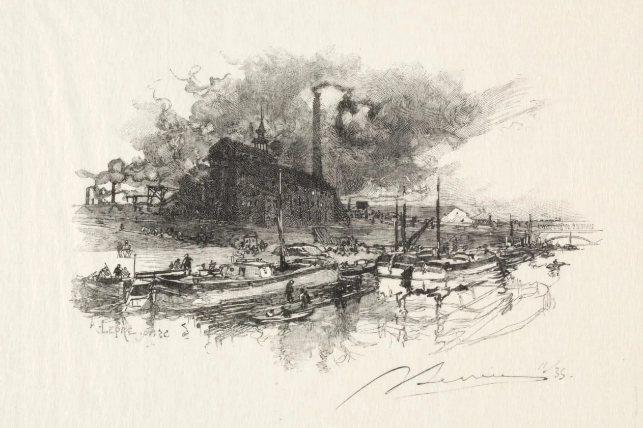 Javel, by Auguste Lepère, 1886