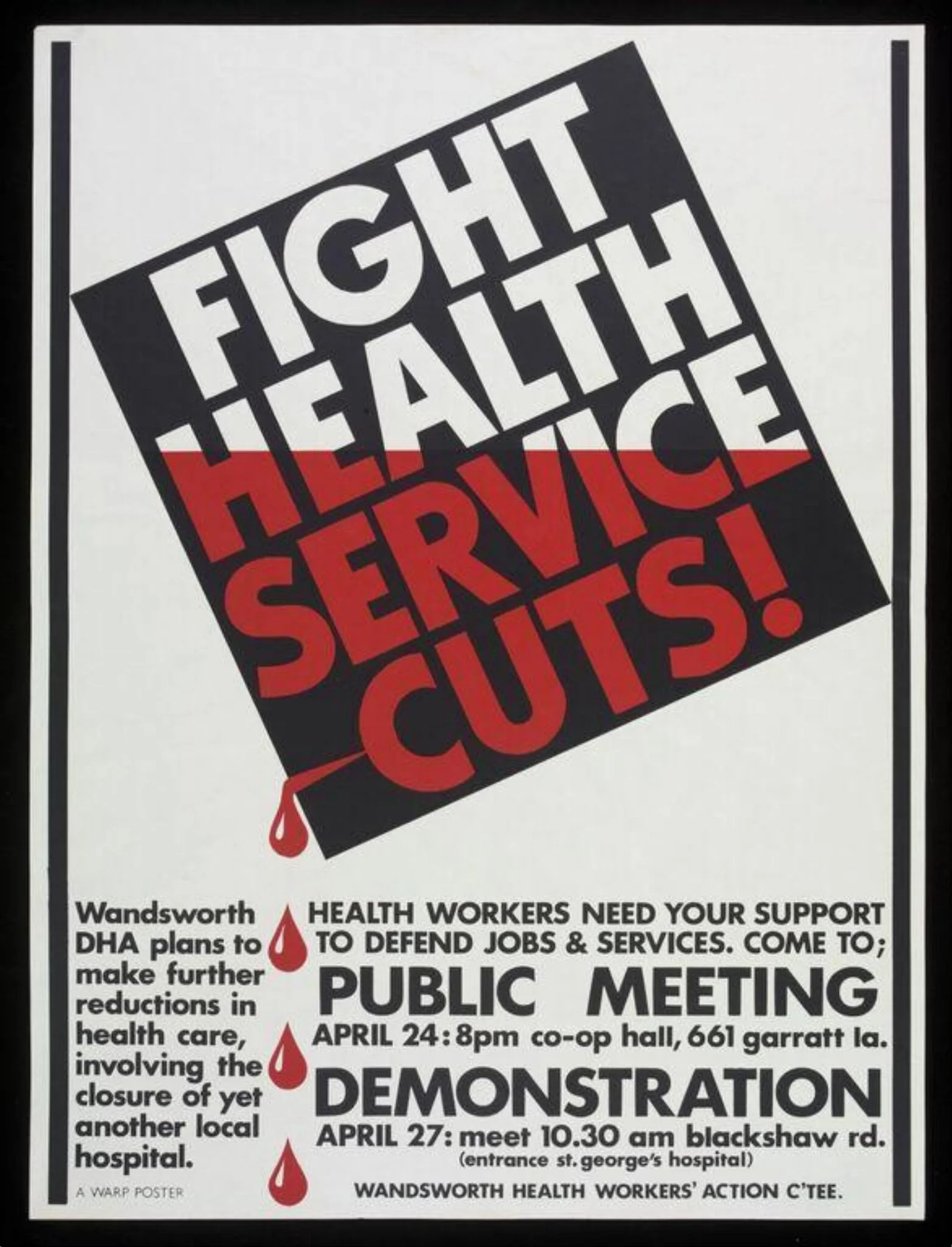 Fight Health Service Cuts, by Brian Barnes, 1988
