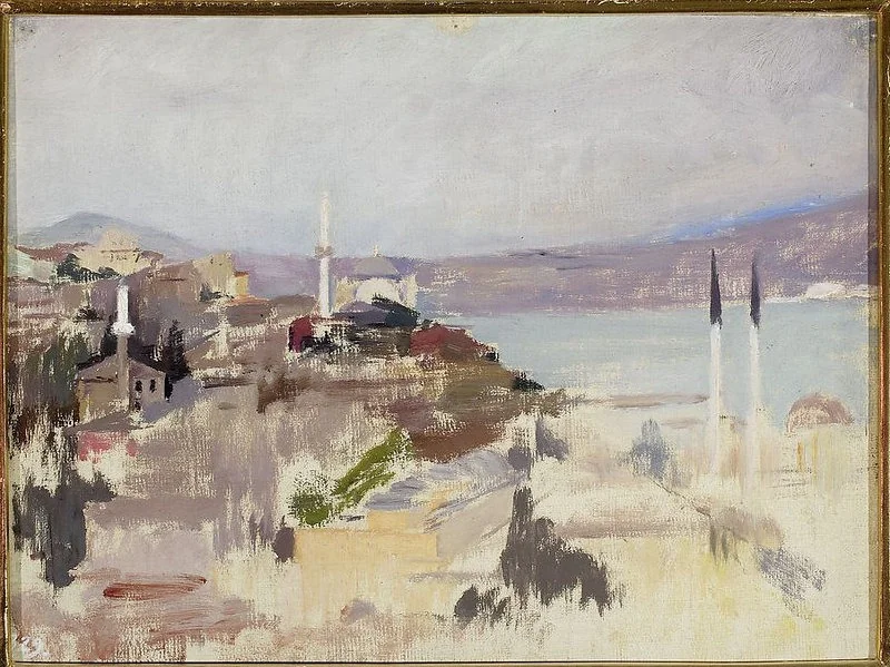 View of Bosporus. From the journey to Constantinople