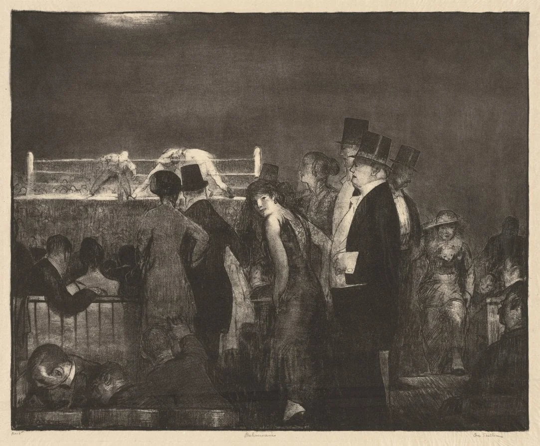 Preliminaries, by George Bellows, 1916