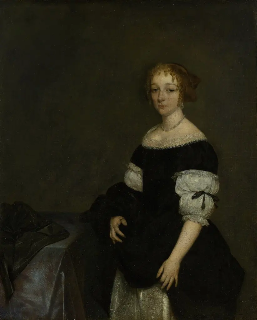 Portrait of Aletta Pancras (1649-1707). Wife of François de Vicq