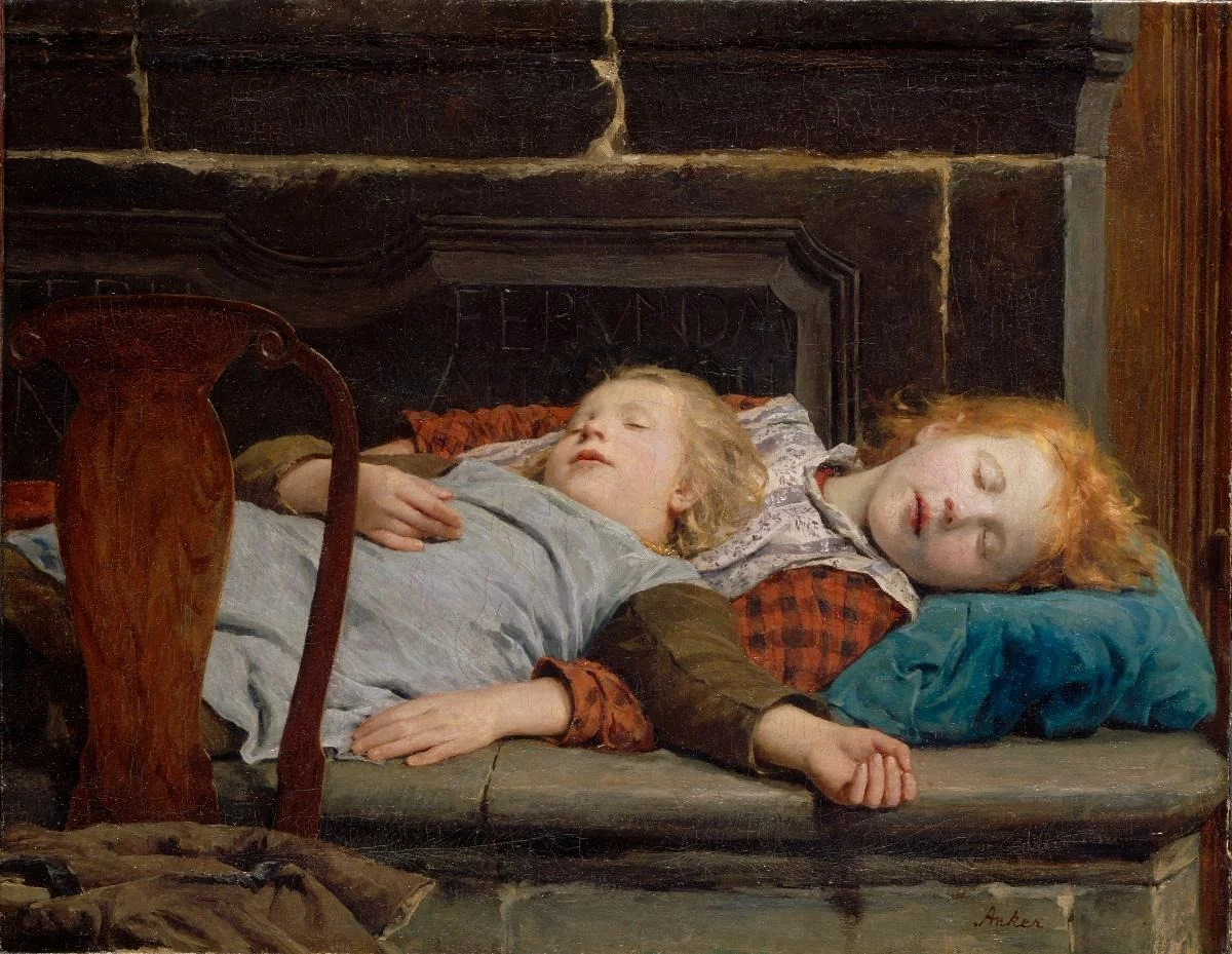 Q131585464, by Albert Anker, oil, 1898
