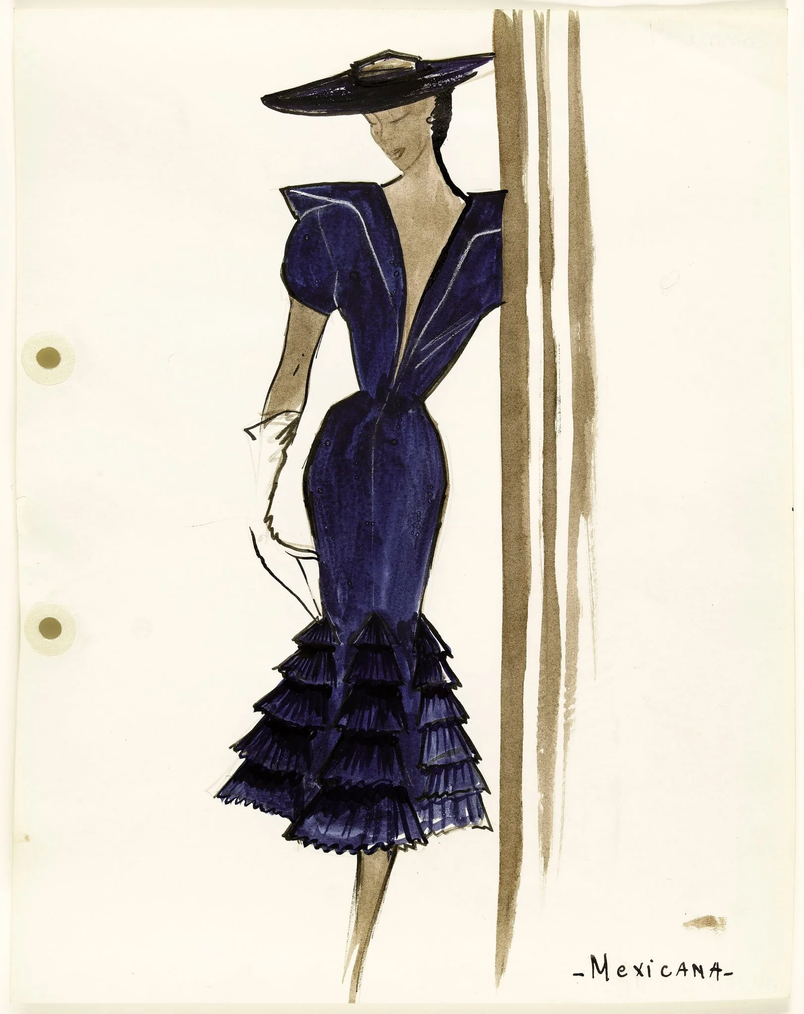 'Mexincana', by Marie-Louise Carven, 1951
