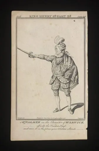 John Palmer Junior as the Earl of Warwick