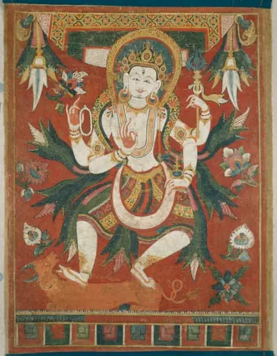 Double-Sided Painted Banner (Paubha) with God Shiva