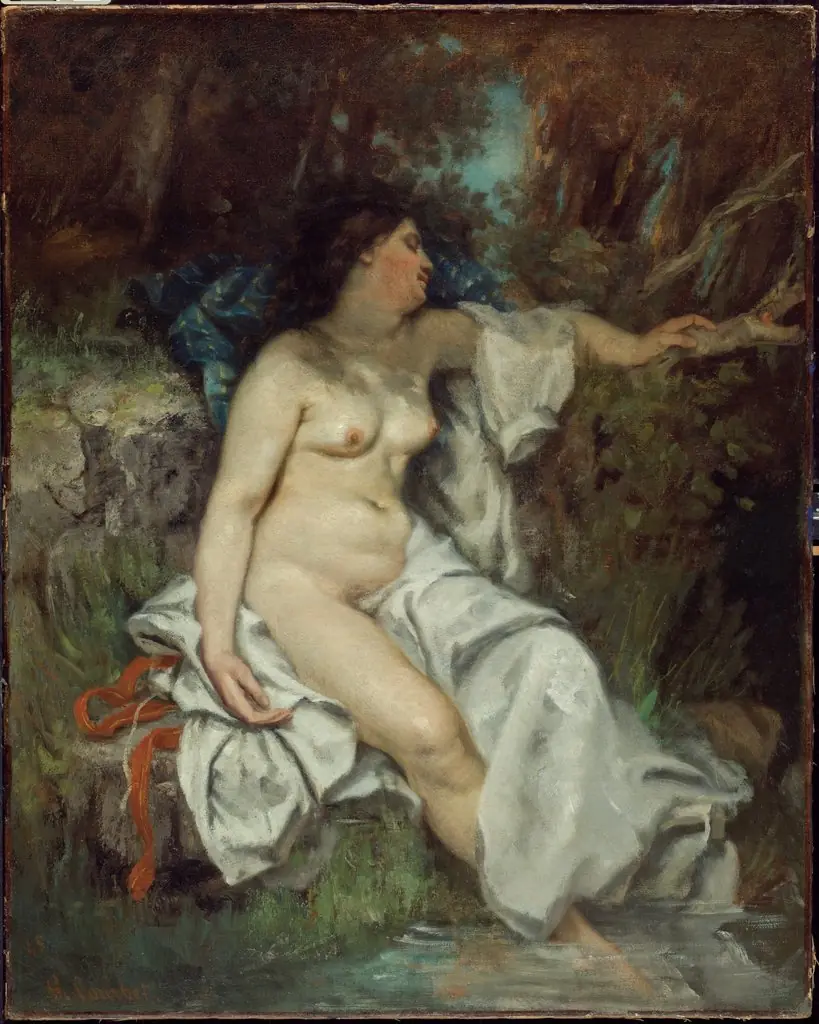 Bather Sleeping by a Brook