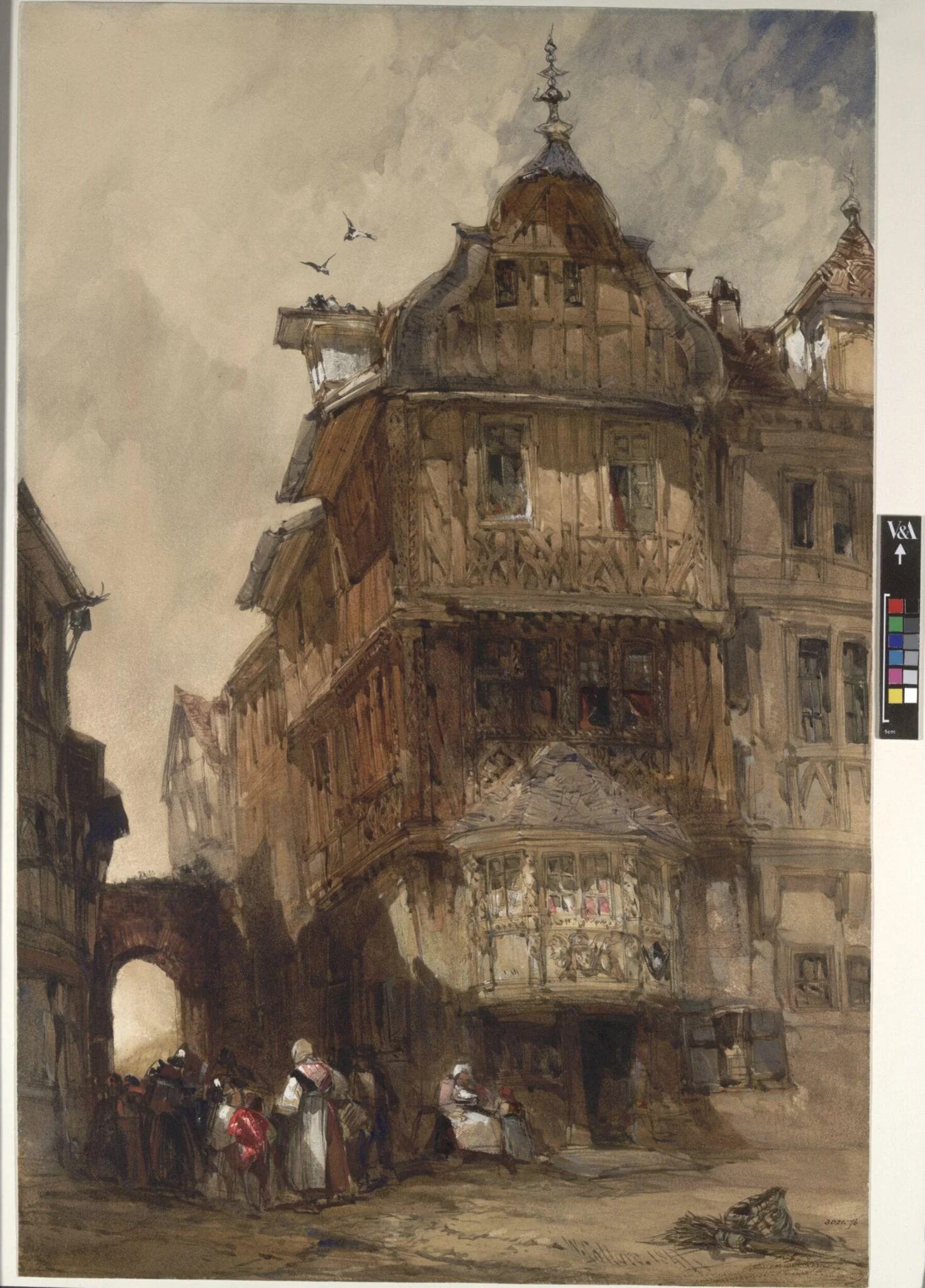 Old Houses, Berncastel, on the Moselle