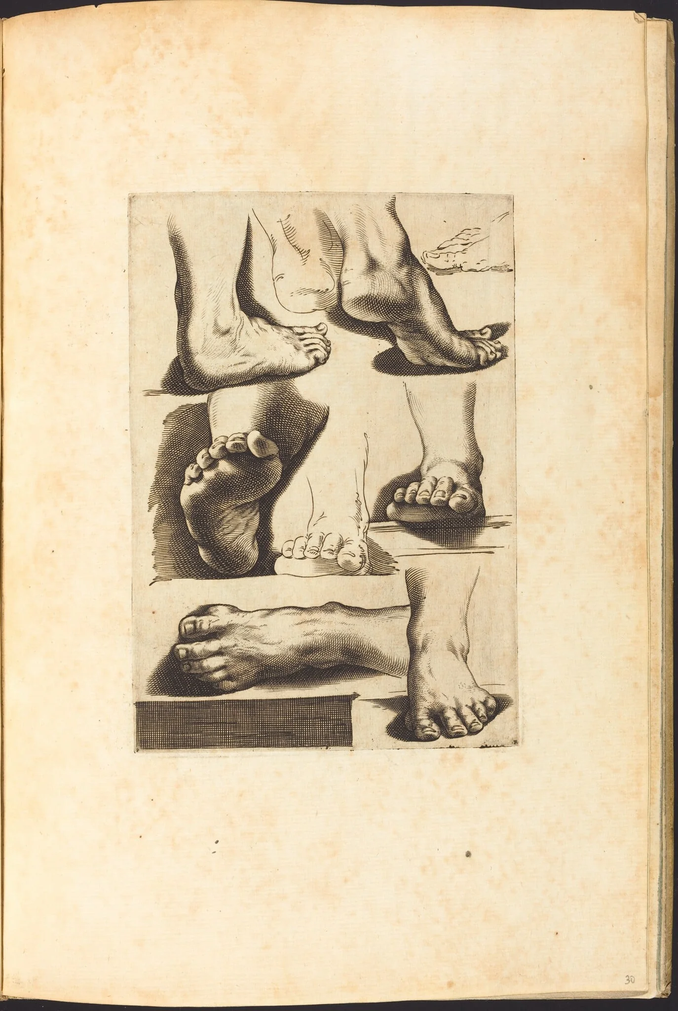 Print from Drawing Book, by Luca Ciamberlano, ink, 1615
