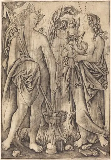 Mars and Venus (Mercury and Venus?)
