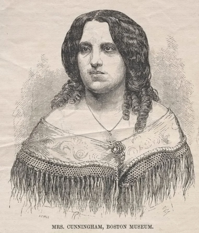 Mrs. Cunningham, Boston Museum, by Winslow Homer, 1859