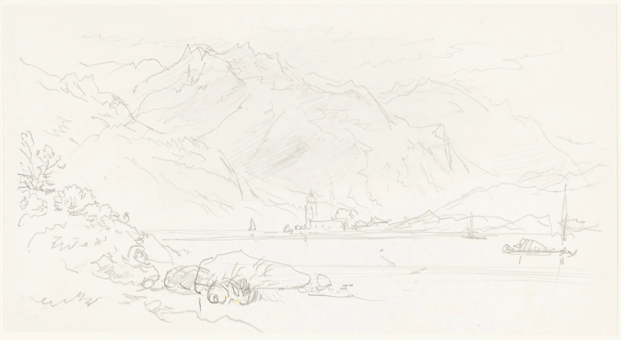 Lake in a Mountainous Landscape