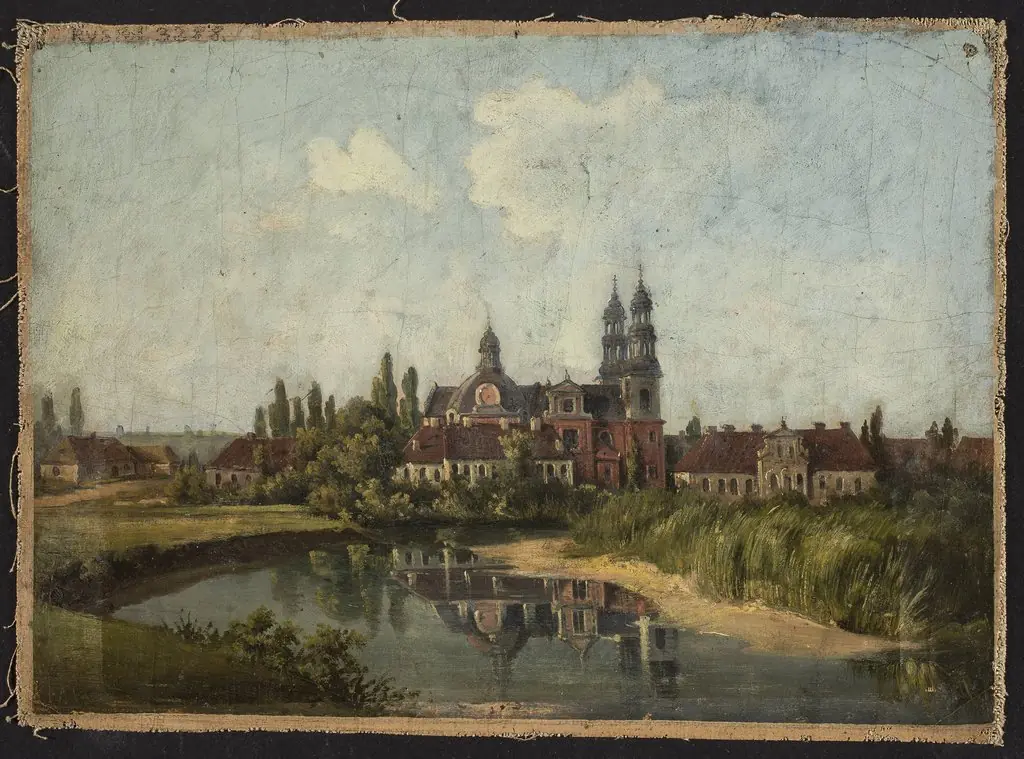Church and monastery in Ląd