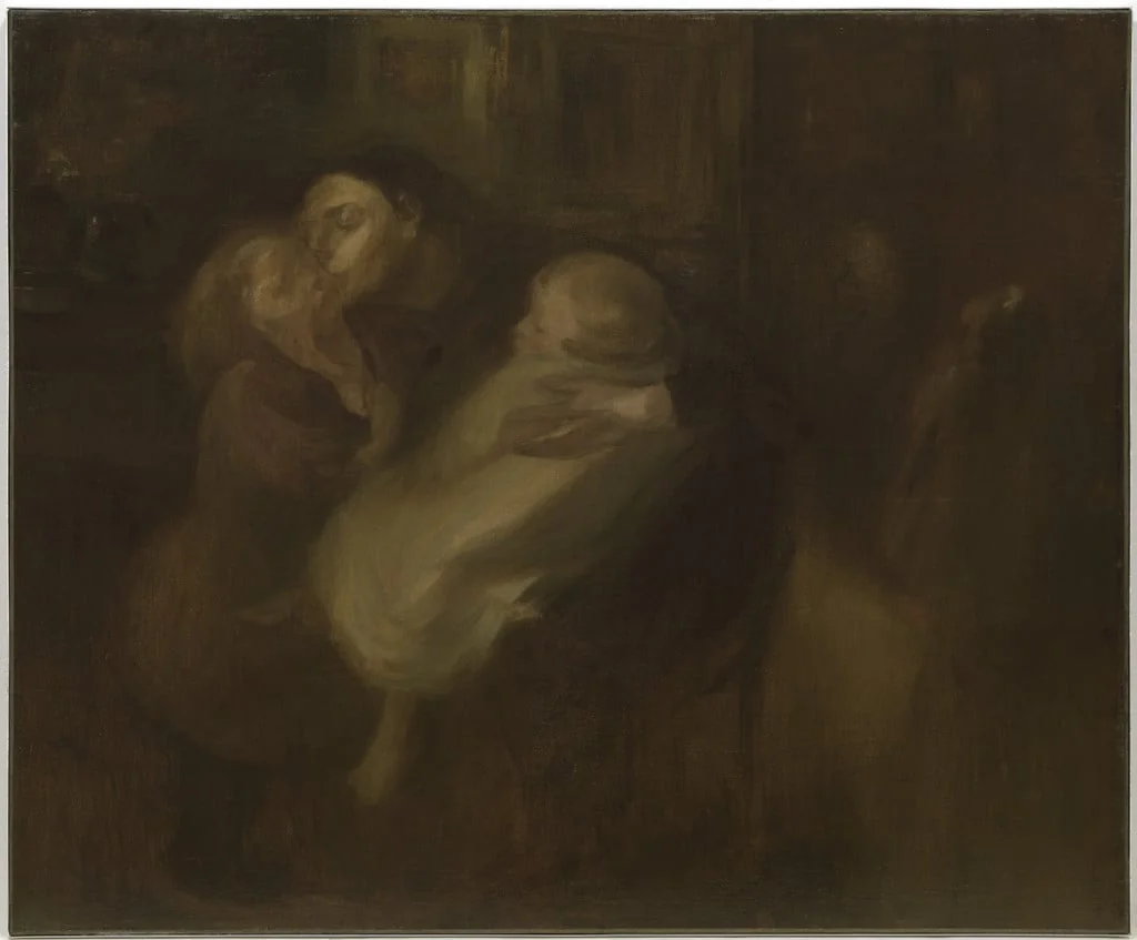 Untitled, by Eugène Carrière, oil, 1892