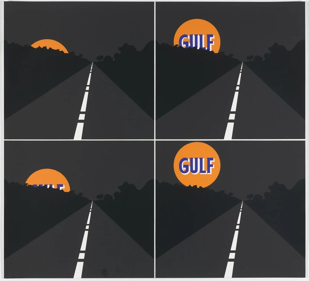 Untitled, by Allan D'Arcangelo, ink, 1969