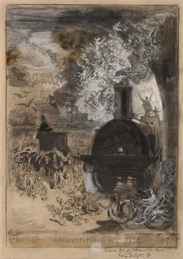 Frontispiece for L'Illustration Nouvelle: The Burial of the Burin