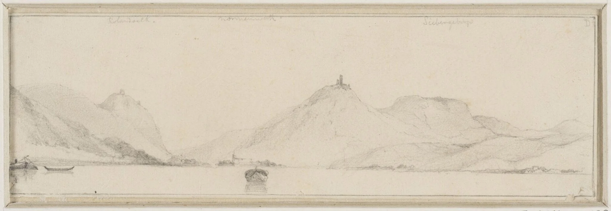 View of Rolandseck, Nonnenwerth and Siebengebirge, by Edward William Cooke, 1850