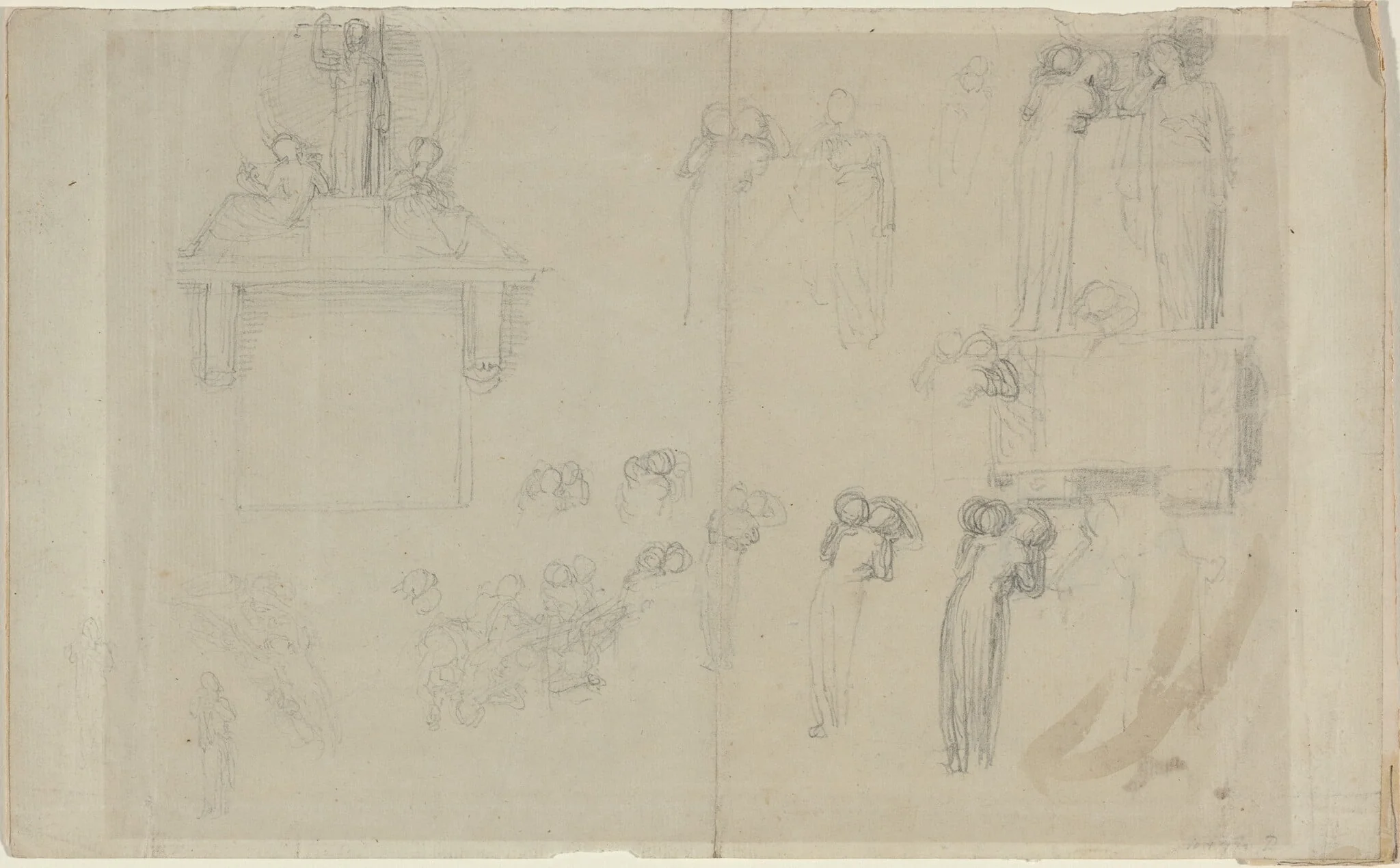 Sheet of Studies [recto and verso]