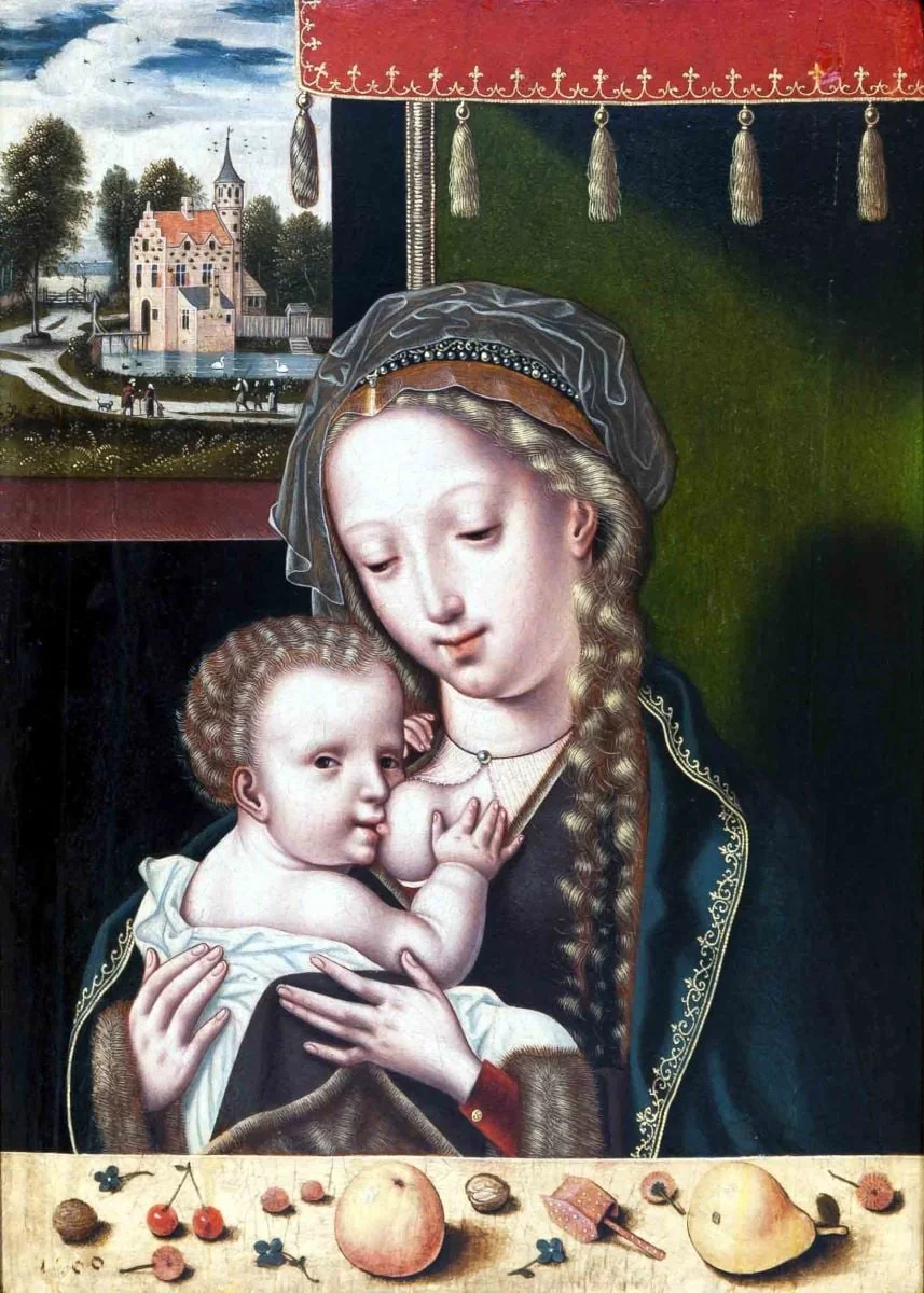 Fecioara cu Pruncul, by Joos van Cleve, unspecified, 1528