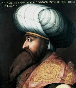 Portrait of Bayezid I, by Cristofano dell'Altissimo, oil, 1576